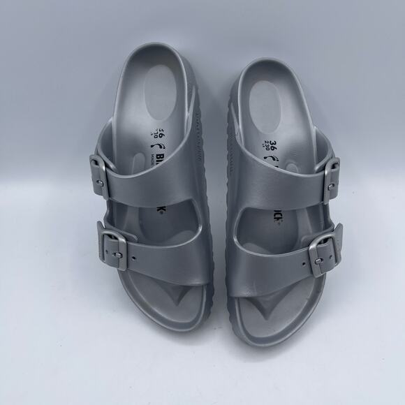 Birkenstock Womens Size 36 EU US 5 Silver Grey Arizona EVA Waterproof Sandals - Picture 2 of 8